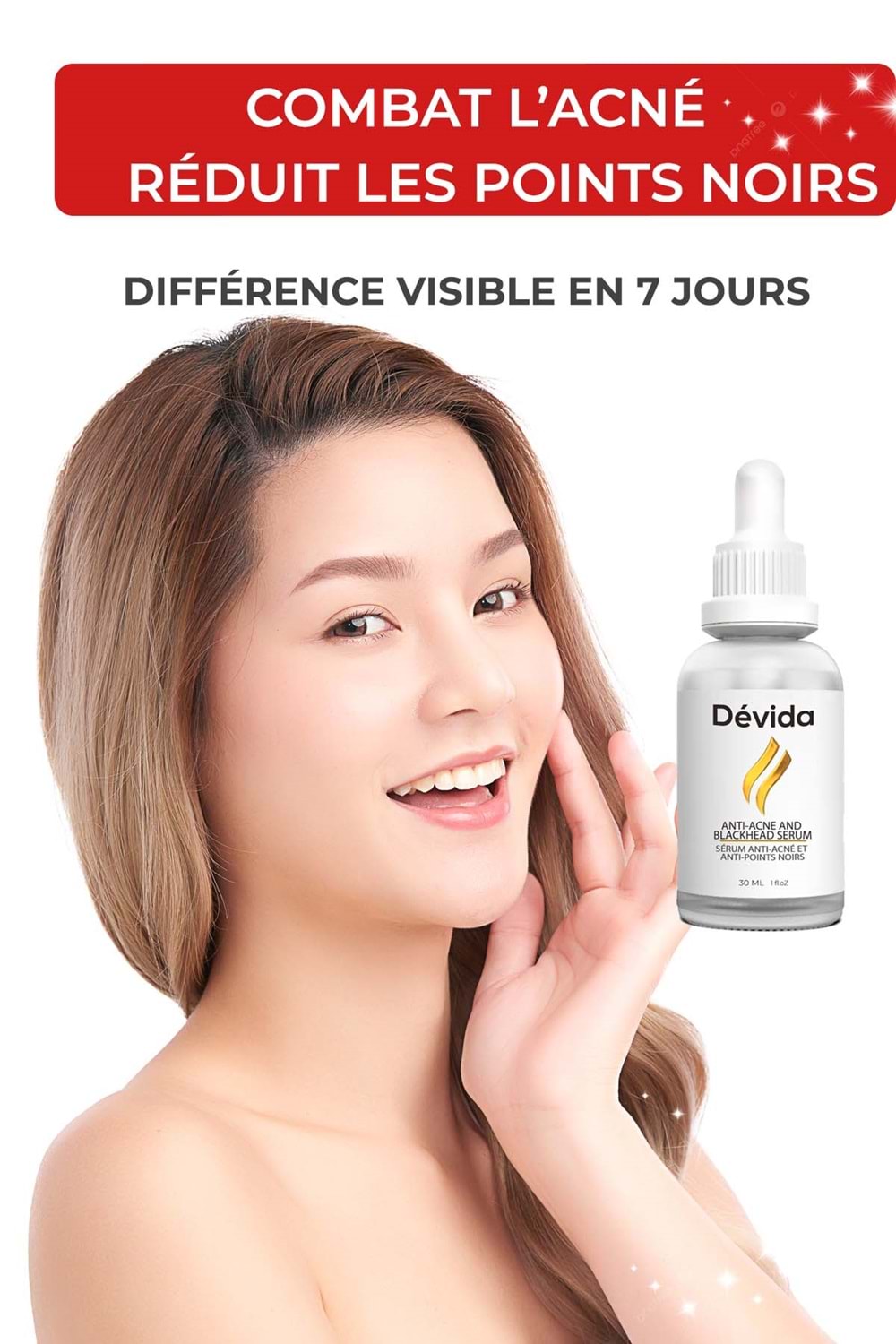 Sérum Anti-Acné, Anti-Points Noirs, Purifiant – Elixir Series A260