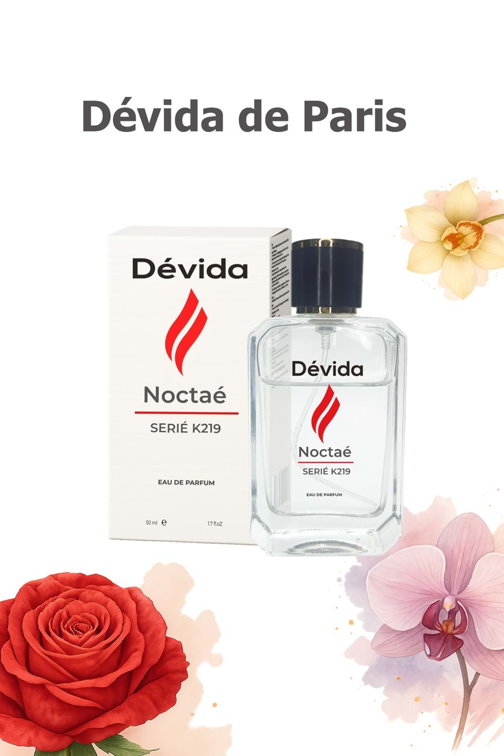 Parfum floral permanent pour femme EDP 50 ml Noctaé Series K219