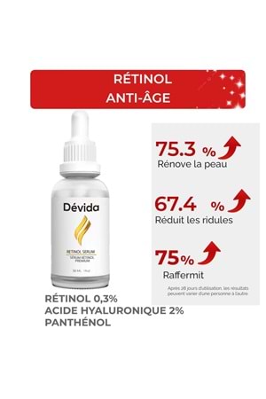 Sérum Premium Au Rétinol, Anti-Rides & Anti-Âge, Illuminateur – Xella Series A220