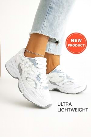 Chaussures de sport blanches pour femmes, confortables et décontractées, avec semelle à air antidéra