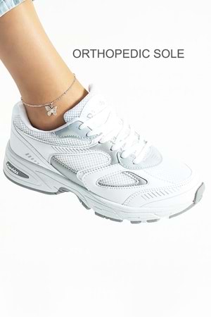 Chaussures de sport blanches pour femmes, confortables et décontractées, avec semelle à air antidéra