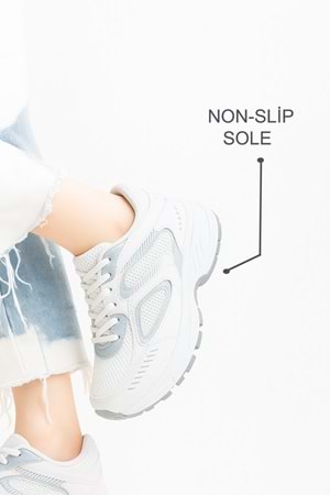 Chaussures de sport blanches pour femmes, confortables et décontractées, avec semelle à air antidéra