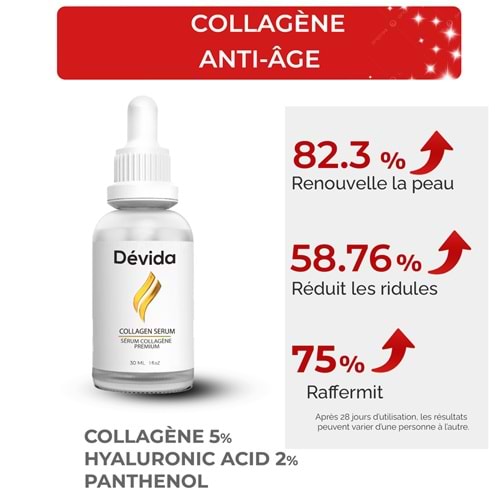 Sérum Anti-Âge, Anti-Rides, Effet Botox, Collagène Premium – Vera Series A230