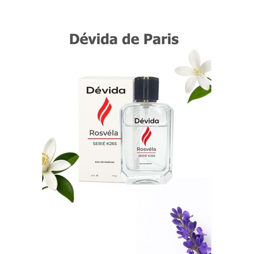 Parfum floral quotidien permanent pour femme, eau de parfum 50 ml, gamme Rosvela K265